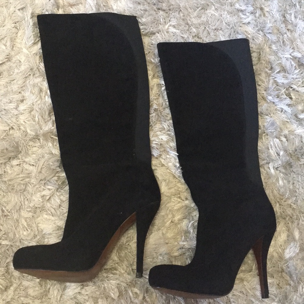 Enzo Angiolini black suede boots